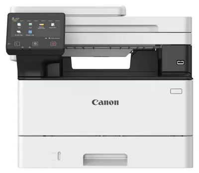 A front view of a Canon i-SENSYS MF463dw laser printer.