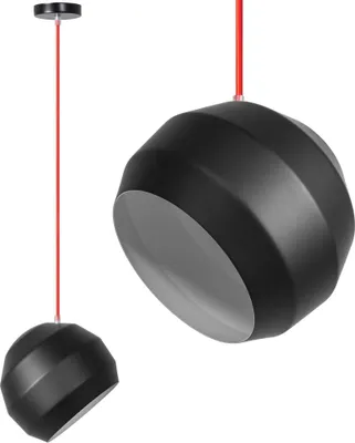 Produktbild von tooLight Pendellampe App381-1Cp Schwarz 1-Lichtquelle E27 25X25X20,5Cm Einstellbar