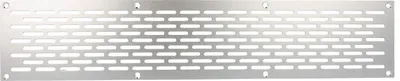 Produktbild von Aluminium Lochblech 400x80mm F1 Lüftungsgitter Lochung 20x3mm silber eloxiert