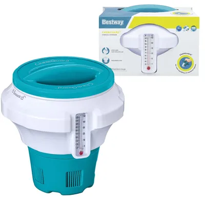 Produktbild von Bestway® Flowclear™ Dosierschwimmer mit Chemguard™ Schutzhandschuh Ø 17.5 x 18.6 cm