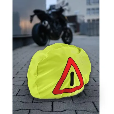 Produktbild von Motorrad Warndreieck, Helmbeutel als Warndreieck