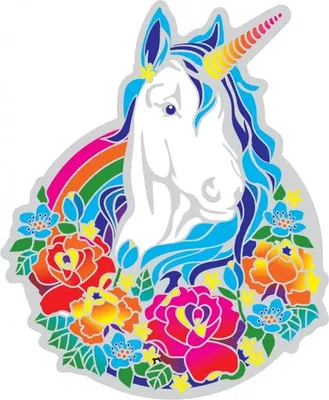 Produktbild von Fensterbild Magisches Einhorn -- 14 cm
