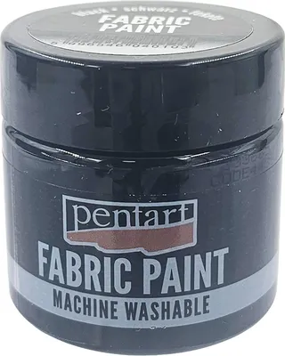 Zdjęcie produktu dla Farba do tkanin - Pentart - czarna 50ml