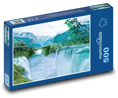 Obrázek produktu pro martinpuzzle - Puzzle 500 - Jezero s vodopády