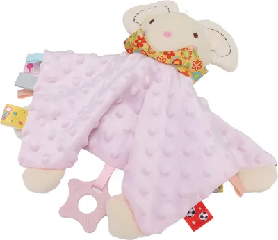 Zdjęcie produktu dla Koc ochronny dla niemowląt Jasny kolor Pluszowy wygodny koc dla niemowląt Cute Animal Doll Pink