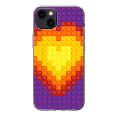 Produktbild von MuchoWow® Handyhülle Schutzhülle Hülle für iPhone 13 Muster - Herz Silikon Softcase Handy Hülle - Karteninhaber