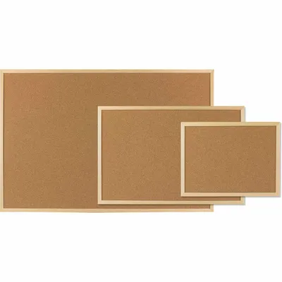 Produktbild von Pinwand 30 x 40cm Pinnwand Kork mit Holzrahmen
