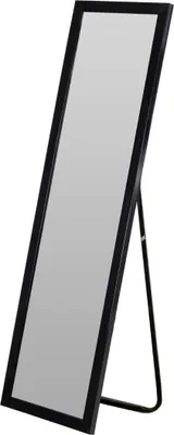 Image de miroir rectangulaire 126 cm, noir