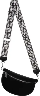 Produktbild von Bauchtasche XL (7707) Umhängetasche Crossbody-Bag  Kunstleder Italy-Design BLACK