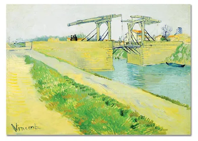 Zdjęcie produktu dla Giallobus - Most Langlois - Vincent Van Gogh - 100D x 70S cm - Obraz - Szkło akrylowe