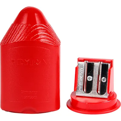 Produktbild von Bleistiftspitzer, H: 8,5 cm, rot, 1 Stück