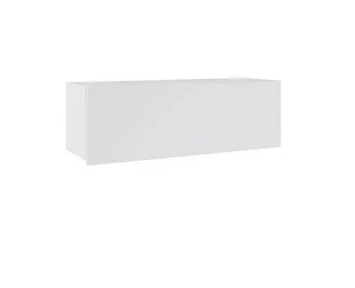 Image de Étagère suspendue avec portes CHEMUNG 4 – blanc / blanc brillant