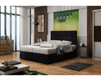 Obrázok produktu pre Čalúnená manželská posteľ DELILAH 2 180x200 - antracit