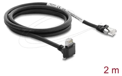 Obrázok produktu pre DeLOCK 80963, 2 m, Cat6, S/FTP (S-STP), RJ-45, RJ-45, Čierna