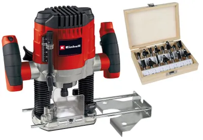 Produktbild von Einhell Oberfräse TC-RO 1155 Kit (1100 Watt, Ø 6 und 8 mm, Drehzahlregulierung,