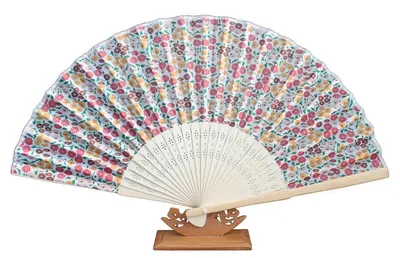 Produktbild von 528, 1 Stk. Hand Deko Sommer Fächer Blumen Motive Retro Design