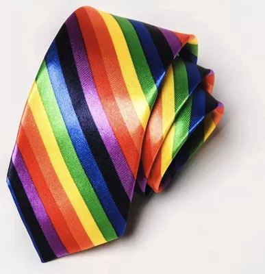 Immagine prodotto di CHPN - Cravatta arcobaleno - Cravatta colorata - Cravatta a tema carnevale - Cravatta eccentrica - Cravatta arcobaleno - Cravatta stretta (5 cm) - Accessorio per travestimenti - Festa a tema - Colorata - Abbigliamento stravagante