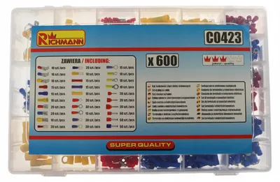 Image de RICHMANN C0423 Kit de Cosses et Connecteurs Isolés 600 pcs