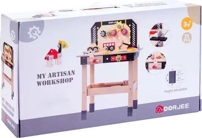Produktbild von Magnetische Werkbank Spielzeugset mit 71 Teilen für Kinder