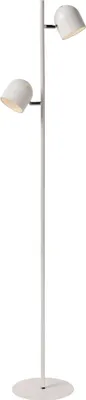 Produktbild von Stehlampe Metall LED dimmbar verstellbar 141 cm Weiß warmweißes Licht 3000 K 450 lm Modern Stehleuchte