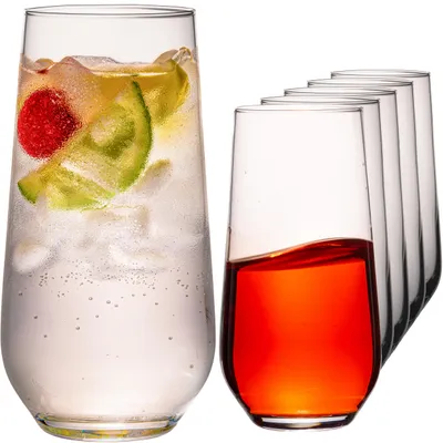 Produktbild von IMPERIAL Trinkgläser aus Glas 440ml (max. 520ml) Set 6-Teilig Getränkeglas Wassergläser Longdrinkgläser Cocktailgläser