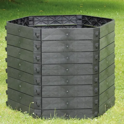 Produktbild von Gartenkomposter / Hochbeet NYVIGreen Grundvariante 550 Liter - Schnellkomposter aus wetterfestem & recyceltem Kunststoff, Ausführung:XXL Set Höhe 100cm / Ø130cm