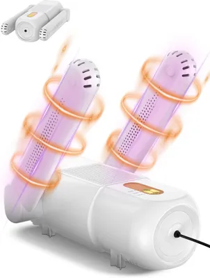Productafbeelding van Elektrische schoenendroger - Timer 120 minuten - UV-licht - Opvouwbaar - Ook voor handschoenen en mutsen