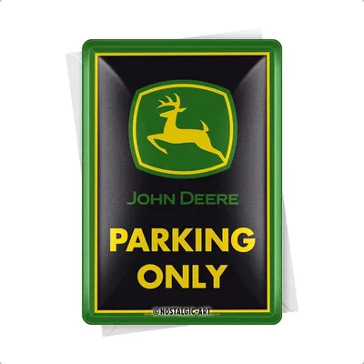 Zdjęcie produktu dla Nostalgic-Art - Blaszana pocztówka - John Deere - Tylko parking