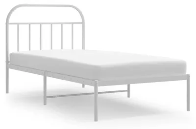 Obrázok produktu pre vidaXL Detská posteľ s čelom kovová biela 100x190 cm
