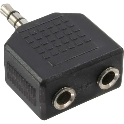 Produktbild von InLine Audio Adapter, 3,5mm Klinke Stecker an 2x 3,5mm Klinke Buchse, Stereo, 3.5mm jack female, 2x 3.5mm, Schwarz