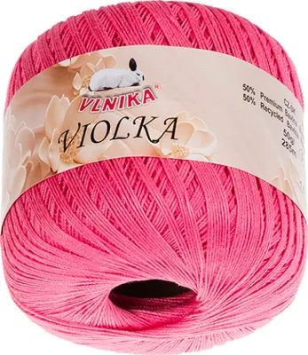 Zdjęcie produktu dla Przędza Violka – 50 g / 285 m – różowa