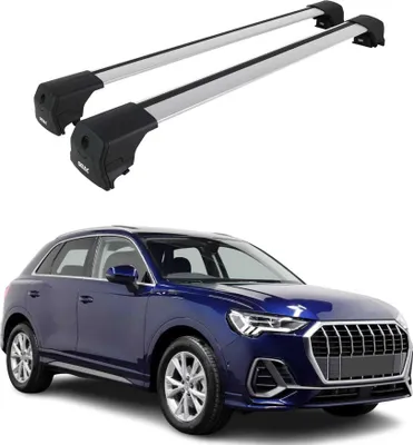 Image de Barres de toit transversales pour Audi Q3 2018-2025 Aluminium Gris ABE