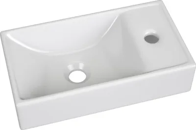 Produktbild von Keramik Waschtisch Waschbecken Aufsatzwaschtisch Weiss