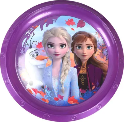 Produktbild von Plastikteller Ø22 für Kinder Disney Frozen oder Peppa Wutz