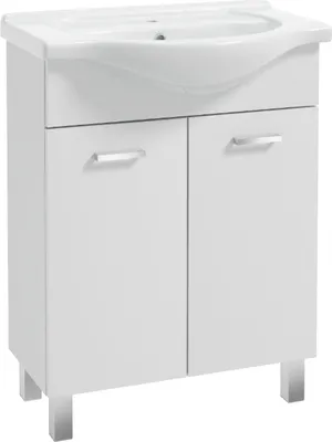 Productafbeelding van Stamar | Badkamerkast met wastafel, 60 cm, wit