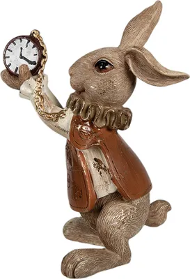Produktbild von Clayre & Eef Figur Kaninchen 13 cm Braun Polyresin