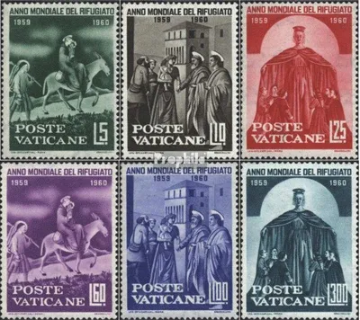 Produktbild von Briefmarken Vatikanstadt 1960 Mi 338-343 (kompl.Ausg.) postfrisch Weltflüchtlingsjahr