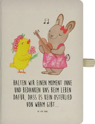 Produktbild von Mr. & Mrs. Panda Kladde Ostern Frühlingsgefühle - Transparent - Geschenk, Journal, Skizzenbuch, Ostergrüße, Tagebuch, Hase, Notizheft, Frühling, Ostergeschenke, Musik