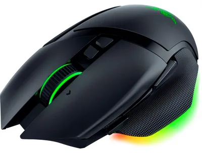 Obrázok produktu pre Razer Basilisk V3 Pro 35K, Pravoruké, Optický, RF Wireless + Bluetooth + USB Type-A, 35000 DPI, Čierna