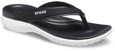 Obrázek produktu pro Crocs Capri V Sporty Flip, dámské, černé, materiál Croslite, velikost: 36/37, standardní střih