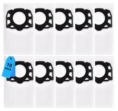 10er-Pack Staubsaugerbeutel für Kärcher WD4-WD6, MV4-MV6