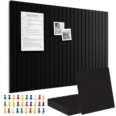 Zdjęcie produktu dla Tablica korkowa 90 x 60 cm - Samoprzylepna i w zestawie z pinezkami