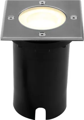 Produktbild von Ledvion - LED Einbauleuchte Quadrat, 3W, 2700K, IP67, GU10, 1m Kabel, Außenbeleuchtung, Terrassenbeleuchtung