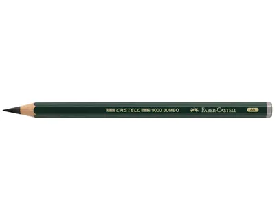 Produktbild von Faber Castell Bleistift 9000 Jumbo 8B grün