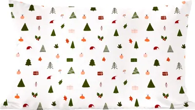 Produktbild von MuchoWow® Zierkissen Sofakissen Wohnzimmer Dekokissen 50x30 cm Weihnachten - Schablonen - Weiß - Wohnzimmerdekoration - Polster mit Photo