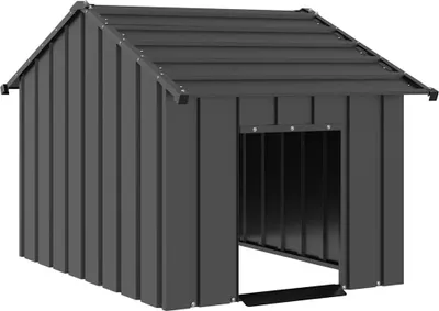 Produktbild von Hundehütte mit Dach 83x130x85 cm Verzinkter Stahl