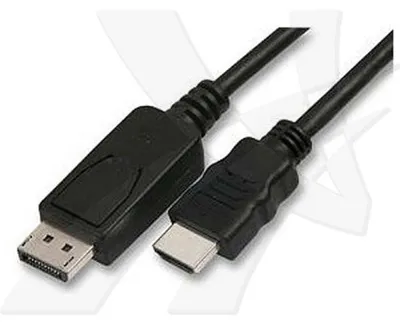 Obrázek produktu pro Video kabel DisplayPort samec - HDMI samec 5m černý