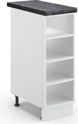 Obrázok produktu pre Kuchynská polica Vicco Fame-Line biely 30 cm , AP Antracit, Model 45432