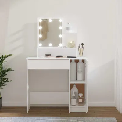 Obrázek produktu pro toaletní stolek vidaXL s LED diodami bílý 86,5x35x136 cm
