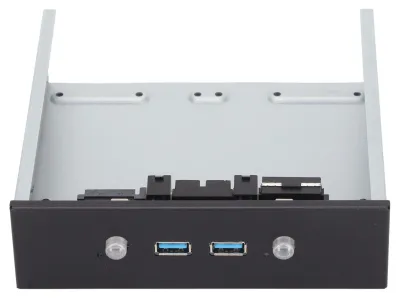 Imagen del producto de Adaptador para panel frontal USB, 2 puertos USB 3.0, estable, fiable, con interruptor independiente, práctico y conveniente. Suministros para ordenador. PH7